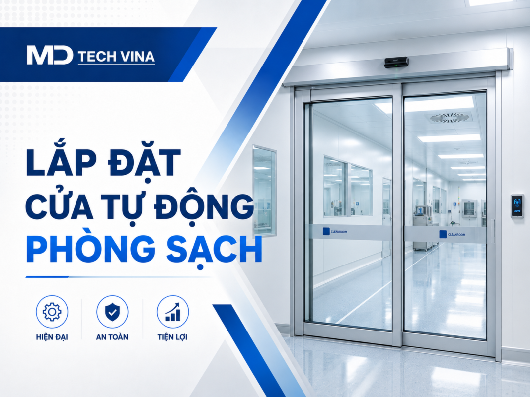 Lắp đặt cửa tự động phòng sạch tại bắc ninh 